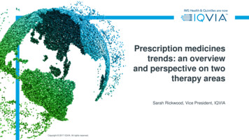 Prescription Medicines Trends: An Overview And Perspective .