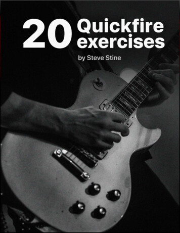 By Enley 20 Quickfire Exercises - Online Guitar Lessons