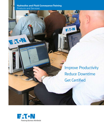 Hydraulics And Fluid Conveyance Training Products . - Eaton