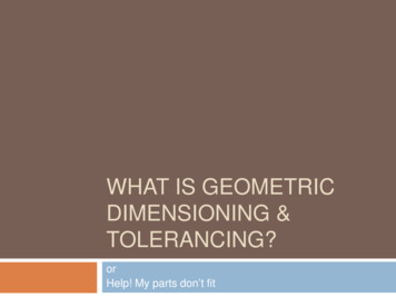 WHAT IS GEOMETRIC DIMENSIONING & TOLERANCING?