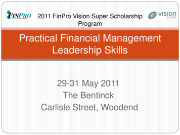 Practical Financial Management Leadership Skills