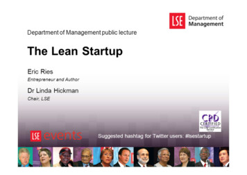 The Lean Startup - LSE