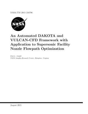 An Automated DAKOTA And VULCAN-CFD Framework With .