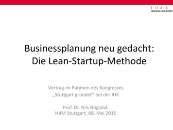 Businessplanung Neu Gedacht: Die Lean-Startup-Methode