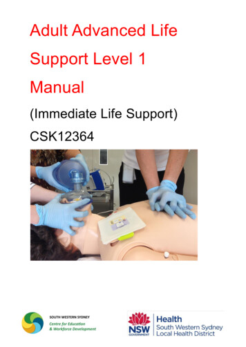Adult Advanced Life Support Level 1 Manual