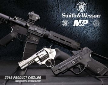 2019 PRODUCT CATALOG - Smith & Wesson