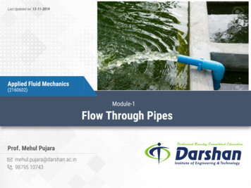 Module-1 Flow Through Pipes - Darshan