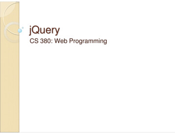 JQuery - Web Programming Step By Step, By Marty Stepp .
