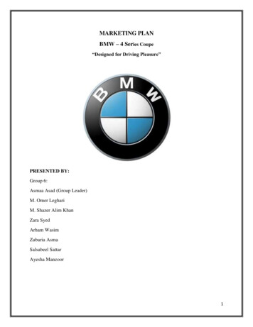 MARKETING PLAN BMW 4 Series Coupe