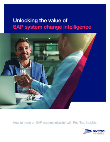 Unlocking The Value Of SAP System Change Intelligence