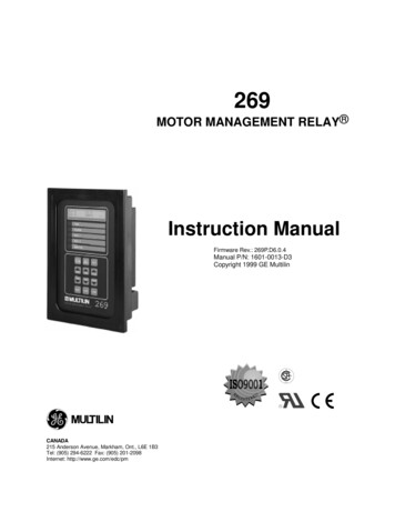 Instruction Manual - Sertec Relay S