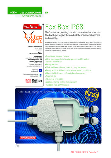 SPECIAL IP68 / IP69K Fox Box IP68