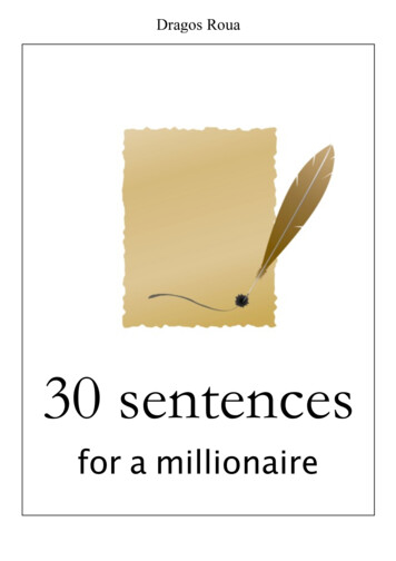 30 Sentences For A Millionaire Mindset Corectat