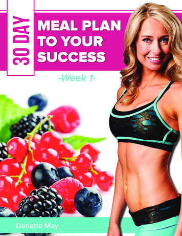 30 DAY SUCCESS MEAL PLAN TO YOUR - DanetteMay