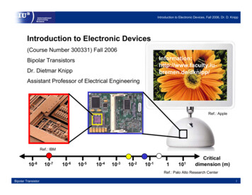 Introduction To Electronic Devices - Jacobs University