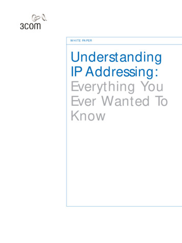 Understanding IP Addressing - Unipi.it