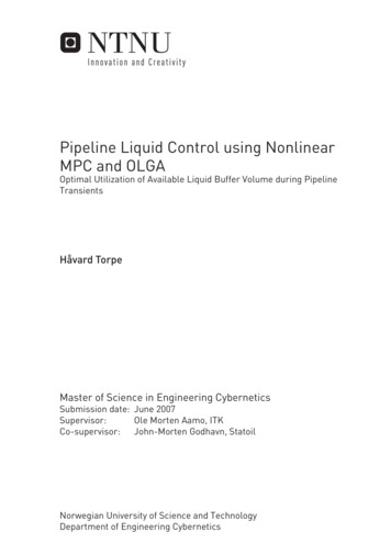Pipeline Liquid Control Using Nonlinear MPC And OLGA