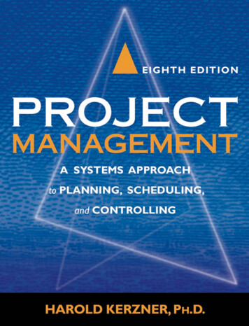 Project Management: A Systems Approach To Planning .