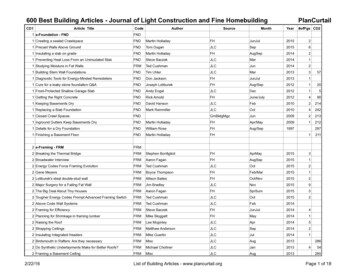 600 Best Building Articles - Journal Of Light Construction .