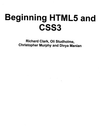 Beginning HTML5 And CSS3 : [the Web Evolved ; Next .