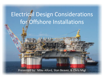Electrical Design Considerations For Offshore Installations
