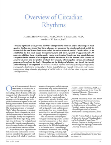 Overview Of Circadian Rhythms - National Institutes Of Health