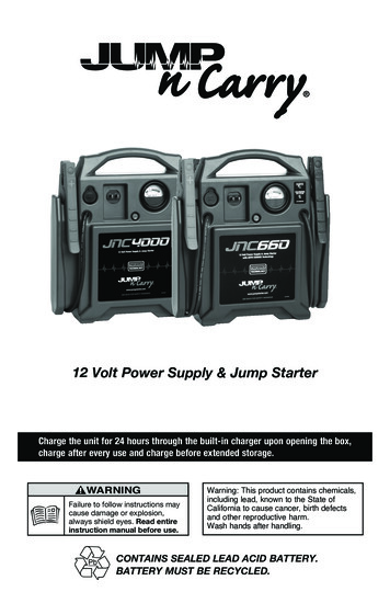 12 Volt Power Supply & Jump Starter