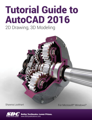 Tutorial Guide To AutoCAD 2016 - Static.sdcpublications 