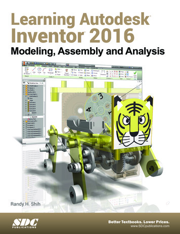 Learning Autodesk Inventor 2016 - SDC Publications