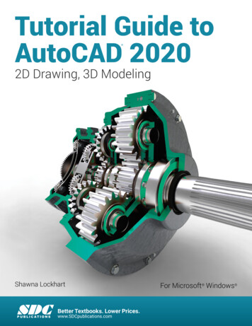 Tutorial Guide To AutoCAD 2020 - SDC Publications