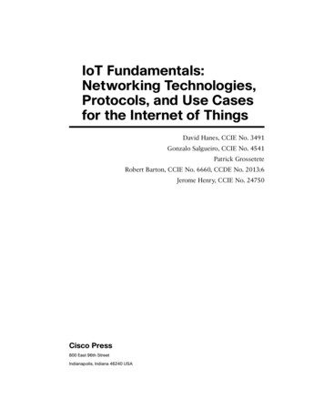 IoT Fundamentals: Networking Technologies, Protocols, And .