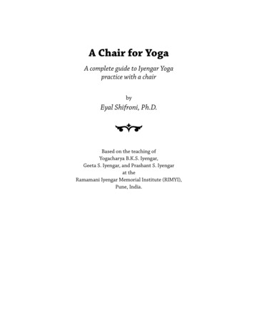A Chair For Yoga - IYENGAR YOGA BLOG