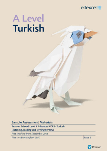 A Level Turkish - Pearson