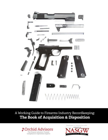 A Working Guide To Firearms Industry Recordkeeping: The .