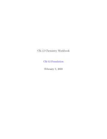 CK-12 Chemistry Workbook