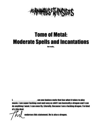 Tome Of Metal: Moderate Spells And Incantations