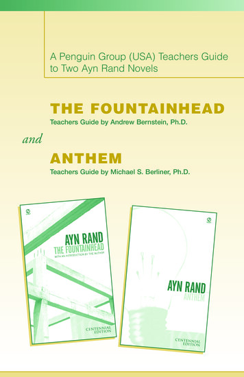 A Penguin Group (USA) Teachers Guide To Two Ayn Rand Novels
