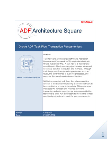 Oracle ADF Task Flow Transaction Fundamentals