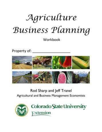 Business Planning Workbook - Colorado State University