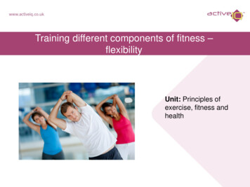 Training Different Components Of Fitness – Flexibility