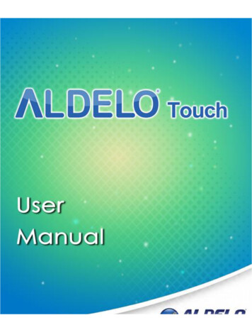 Aldelo Touch User Manual