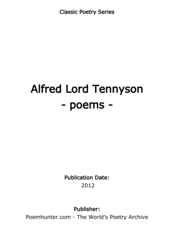 Alfred Lord Tennyson - Poems - PoemHunter 