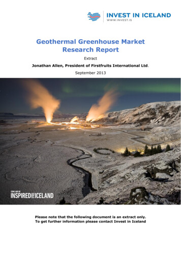 Geothermal Greenhouse Market Research Report