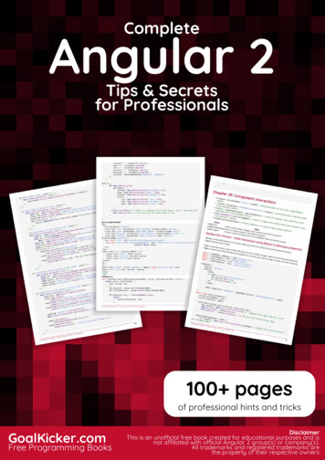 Complete Angular 2 Secrets & Tips For Professionals