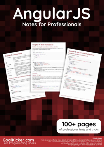 AngularJS Notes For Professionals - TechProFree