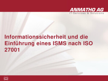 Informationssicherheit Und Die Einführung Eines ISMS Nach .