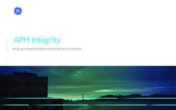 APM Integrity From GE Digital
