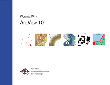 Working With ArcVieW 10 - University Of Pennsylvania