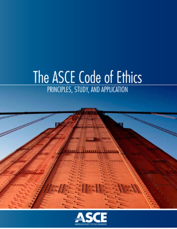 The ASCE Code Of Ethics