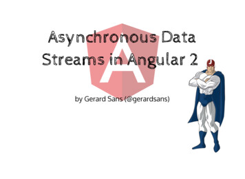 Asynchronous Data Streams In Angular 2 - Jfokus